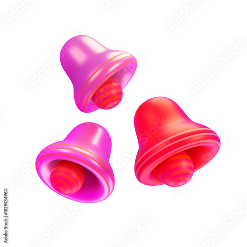 red bell 3d icon
