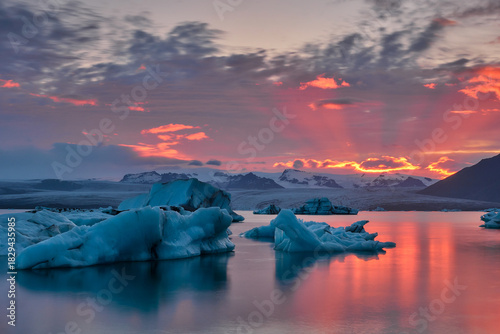 Midsummer night at Jökulsarlon