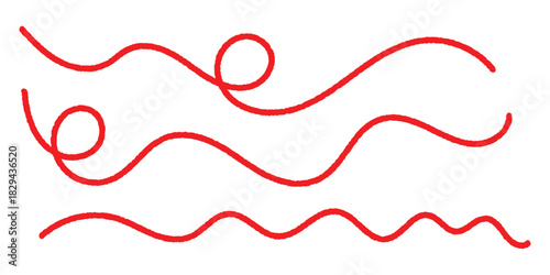 Red thread icon. Vector illustration. EPS 10