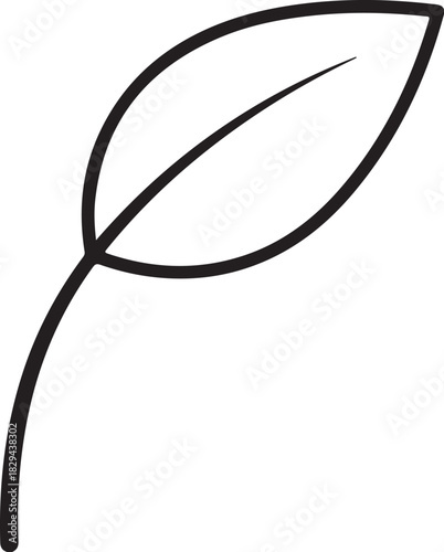 “Minimal Layered Botanical Stems Icon 