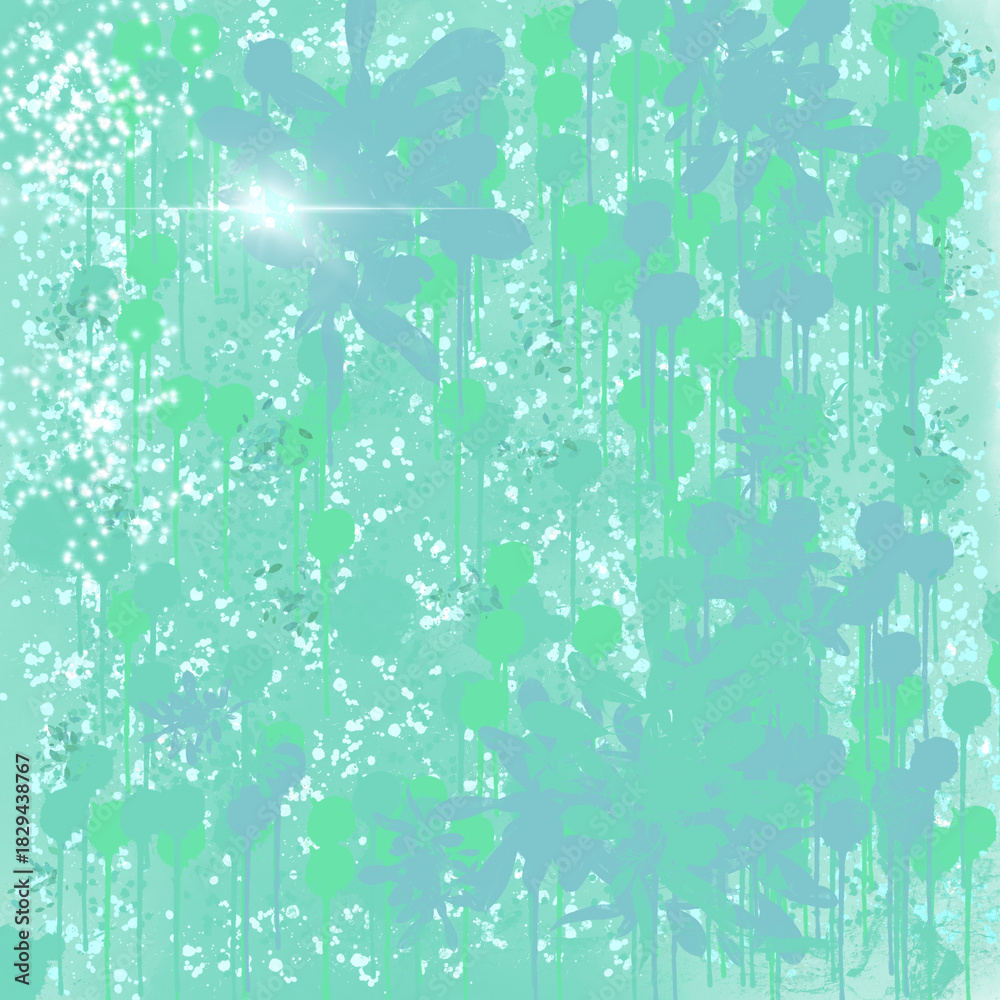 Obraz premium grunge floral background