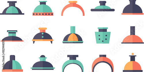 Collection of Colorful Soap Dispensers in Modern Style