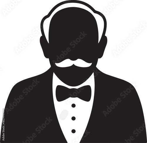 Silhouette of a gentleman