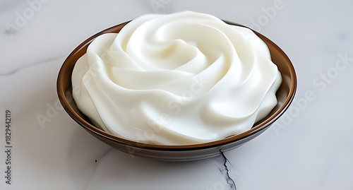 Milk ice cream in bawl