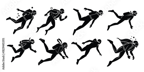 set of scuba driving