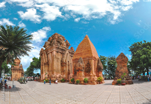 Champa temples in Nha Trang city, Viet Nam