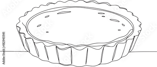 Elegant lemon tart sketch showcasing delicate pastry and smooth