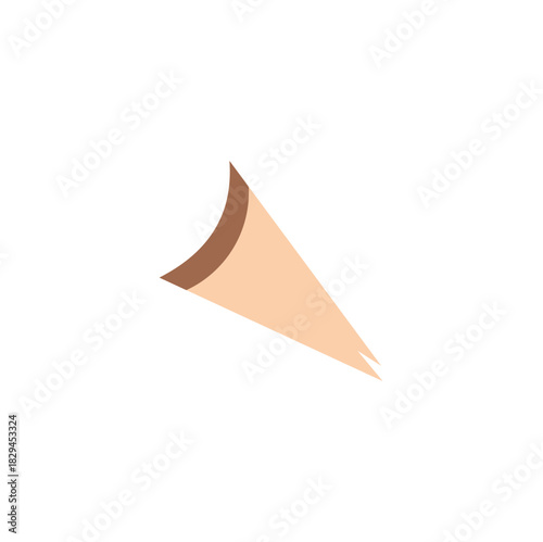 Pencil shavings vector illustration