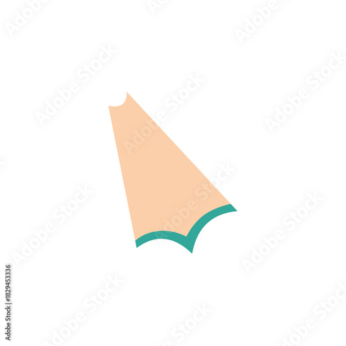 Pencil shavings vector illustration