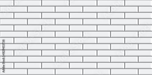  subway tile pattern metro white ceramic bricks background