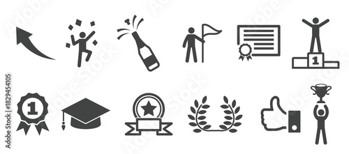 success icons vector illustration