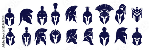 Spartan helmet vector illustration