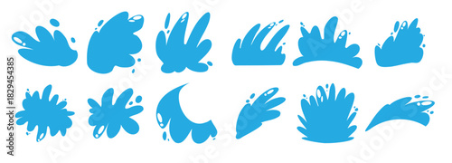 The water splash  for decor concept