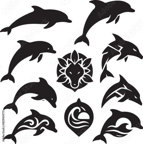 dolphin silhouette_bundle.eps