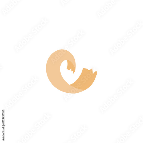 Wood shavings cartoon. shavings wood timber vector illustration