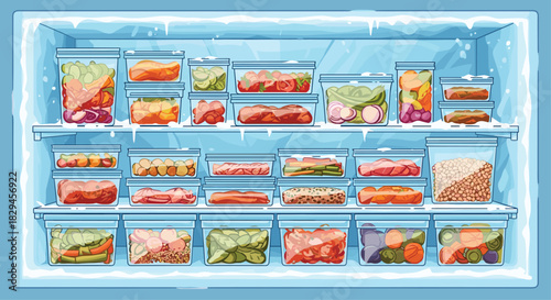Organized refrigerator full of delicious prepped foods for healthy eating and meal planning, perfect for busy lifestyles