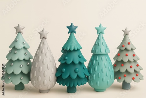 Christmas decorations collection. Set of realistic 3d  trendy decorations for christmas design isolated on white background. Vector illustration