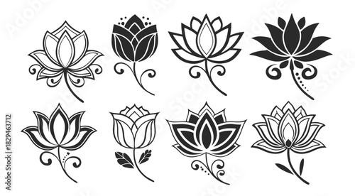 unique lotus flower symbols for creative decor 