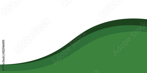 Abstract green banner background. Graphic design banner pattern background template with dynamic curve shapes,eps.10