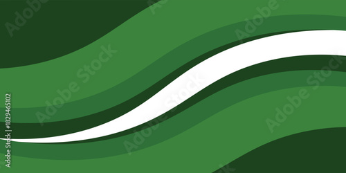 Abstract green banner background. Graphic design banner pattern background template with dynamic curve shapes,eps.10