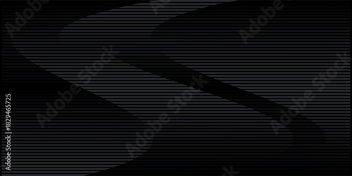 Sleek black background with vertical stripes. The black background has a subtle textured pattern, enhancing its modern, elegant black style. Digital background vector. Black background.