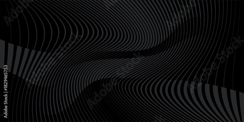 Sleek black background with vertical stripes. The black background has a subtle textured pattern, enhancing its modern, elegant black style. Digital background vector. Black background.