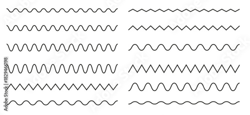 wavy and zigzag lines pattern with ripples and squiggly