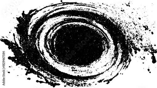 Antique engraving style print featuring a hand-drawn silhouette. Monochrome vector illustration with stipple texture and vintage outline effect.