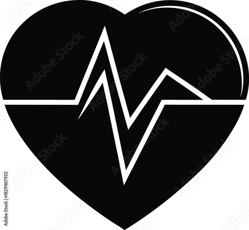 Planet earth with a heartbeat pulse icon