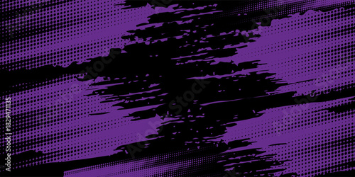 purple black brush wrap car sticker pattern abstract banner sporty lines black purple grunge color combination brush pattern racing motorsport design, vector modern.