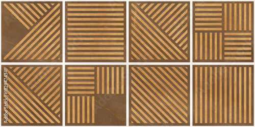 Fototapeta Naklejka Na Ścianę i Meble -  Geometric Natural Texture Decor