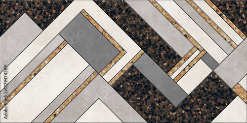 Fototapeta Naklejka Na Ścianę i Meble -  Geometric Natural Texture Decor