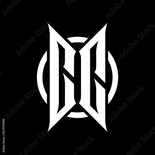 CC Monogram Logo on Black Background