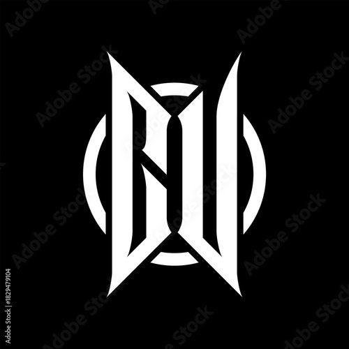 CU Monogram Logo on Black Background