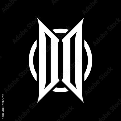 DD Monogram Logo on Black Background