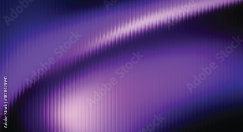 A mesmerizing abstract digital background dominated by intense shades of purple and violet, characterized by fine vertical striations creating a gentle, sweeping wave pattern of light and shadow.