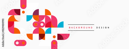 Abstract geometric shapes, vibrant colors, modern design. Minimalist composition, suitable for backgrounds, banners, presentations.