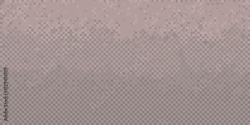 Abstract checkered pattern with distressed texture in muted pink and gray