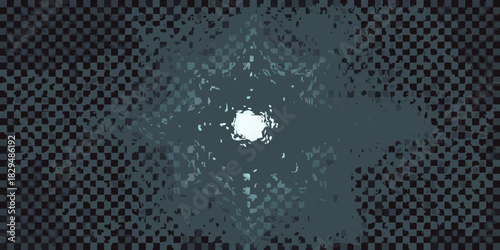 Abstract checkered background with central light dark blue and black tones