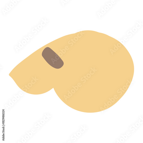 やさしい園じかんイラスト｜ホイッスル（ゆるかわ・主線なし・体育）