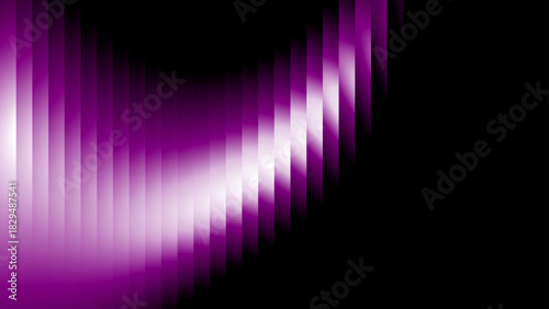 Abstract Light Purple Gradient, Futuristic Ribbed Glass Background, Vector Illustration
