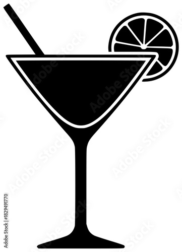 cocktail illustration drink silhouette beverage logo glass icon alcohol outline bar party ice cold fresh celebration juice restaurant refreshment shape women vector graphic background
