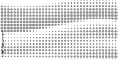 Grunge halftone gradient background. Faded grit noise texture. White and black sand wallpaper. Retro pixelated backdrop. Anime or manga style comic overlay. Vector graphic design textured template