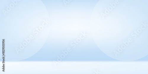 Blue studio room. Limbo light background. Abstract 3d backdrop for product presentation. Minimal wall scene. Showcase, promotion display modern