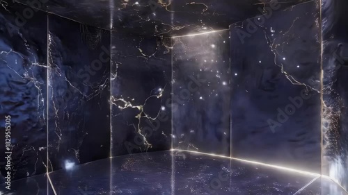 Dark,  Luxurious Marble Interior