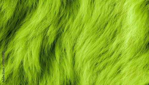 Bright green fur texture for abstract design, offering a vivid and unique background for creative projects and visual appeal.