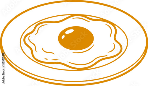 vector illustration food cake, cream, taco, coffee, burger, egg, pizza fries 