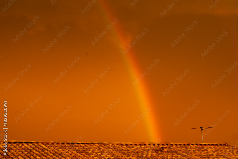 Naklejka premium Arc en ciel