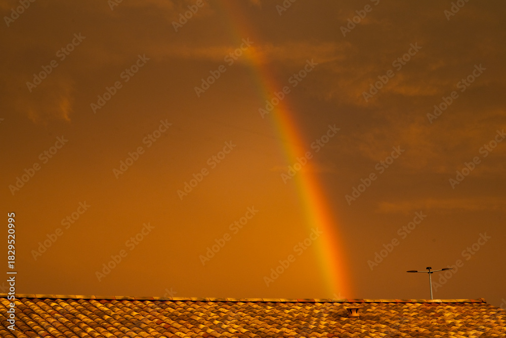 Naklejka premium Arc en ciel