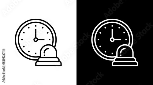 Urgency White Icon Set Design